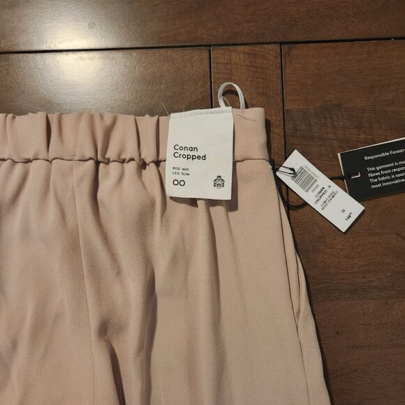 WITH TAGS Aritzia Babaton Conan Cropped Hummus Beige 00 - Picture 4 of 4